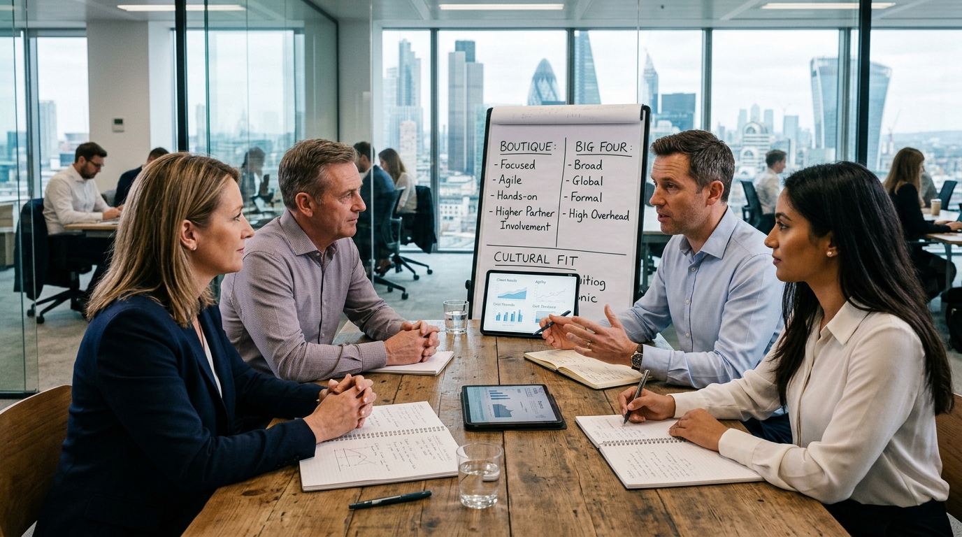 Cabinets boutique vs Big Four : quel consulting choisir ?